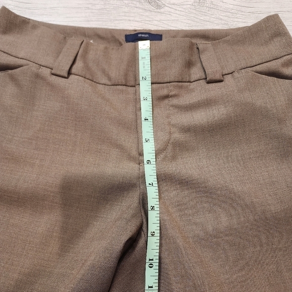 GAP Stretch Curvy Fit Flared Leg Brown Slacks Trousers Pants Size 4A - Picture 5 of 9